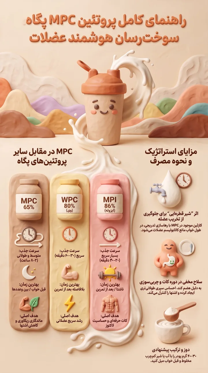 راهنمای پروتئین MPC پگاه خراسان