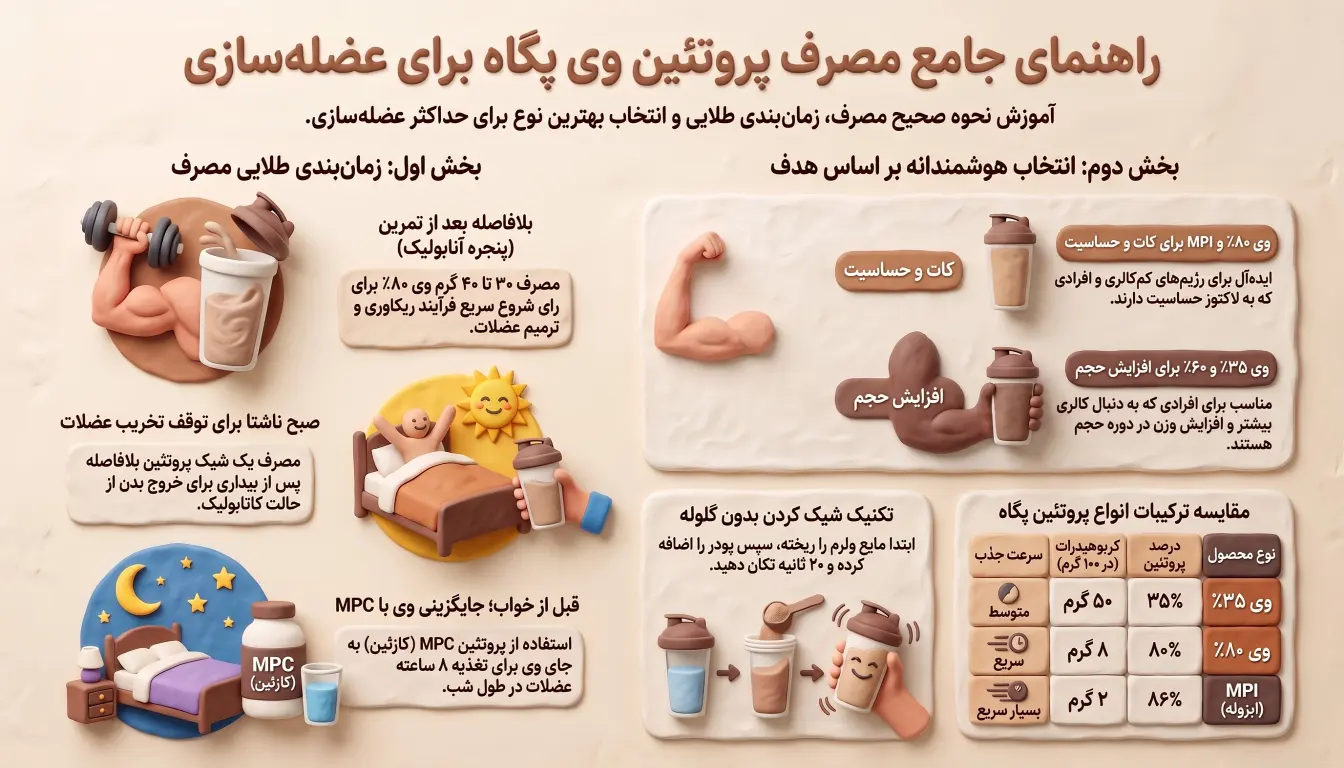 بهترین زمان مصرف پروتئین وی پگاه-راهنمای مصرف پروتئین وی پگاه