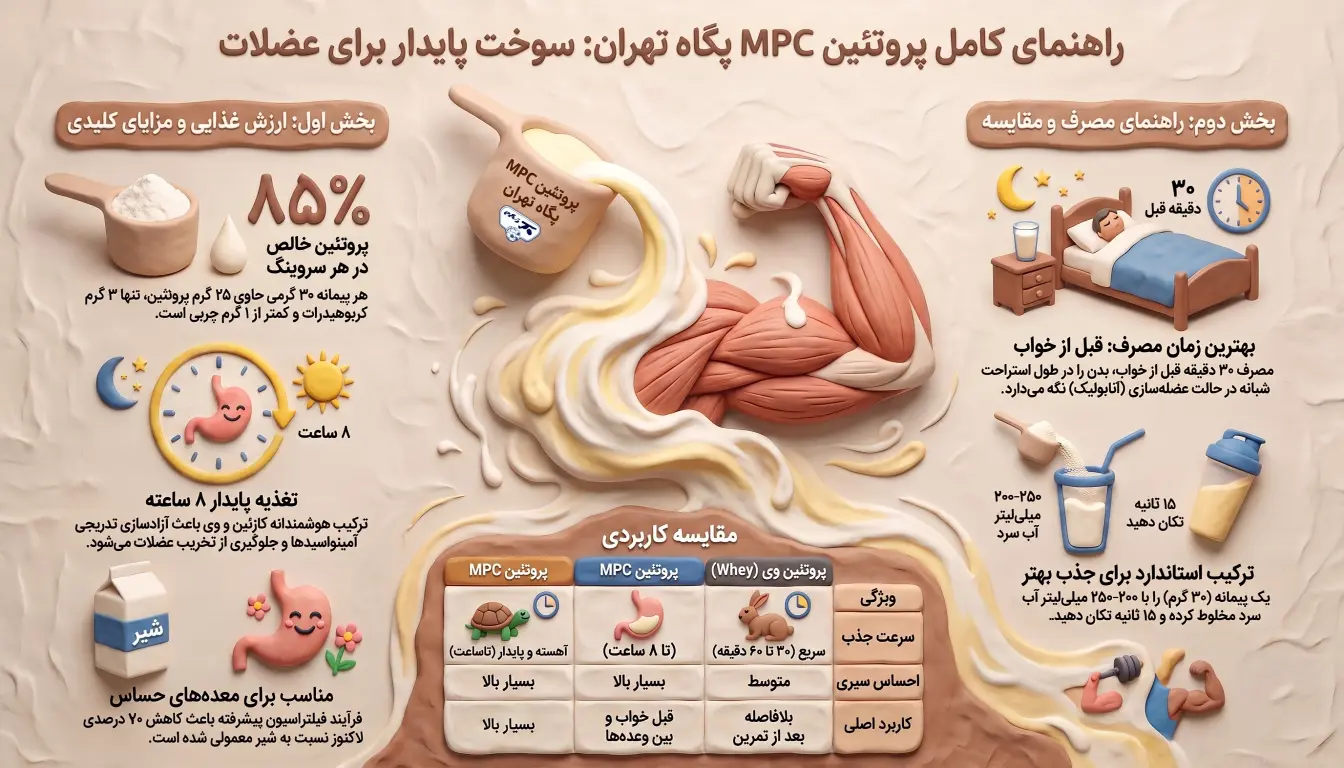 مزایای پروتئین MPC پگاه تهران قوطی 1500 گرمی-پروتئین MPC پگاه-MPC پگاه تهران-پارسی بادی