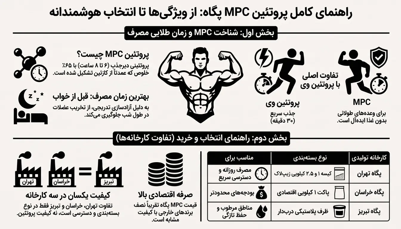 تفاوت MPC تهران، خراسان و تبریز-راهنمای پروتئین MPC پگاه-پارسی بادی