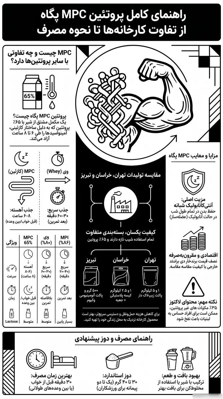 راهنمای کامل پروتئین MPC پگاه-پروتئین MPC-پارسی بادی