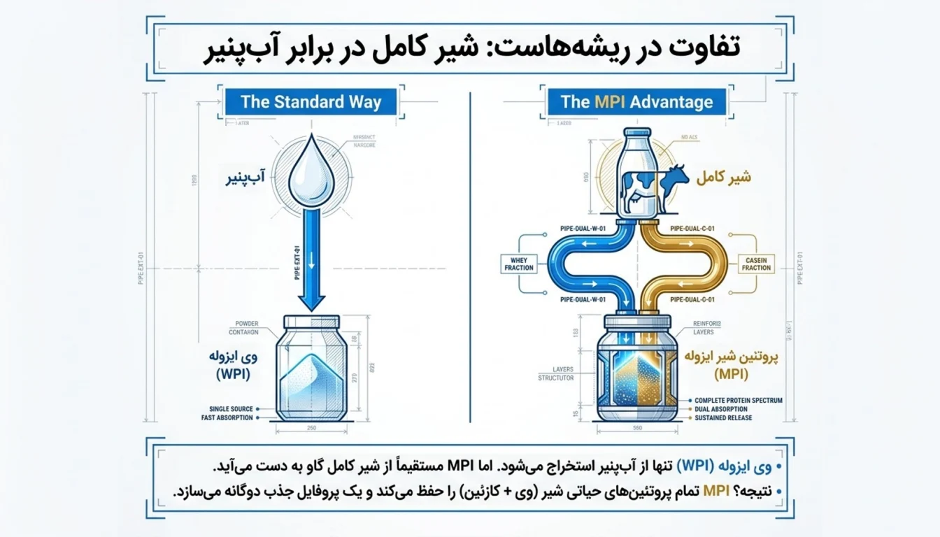 مقایسه پروتئین شیر با پروتئین وی-پارسی بادی