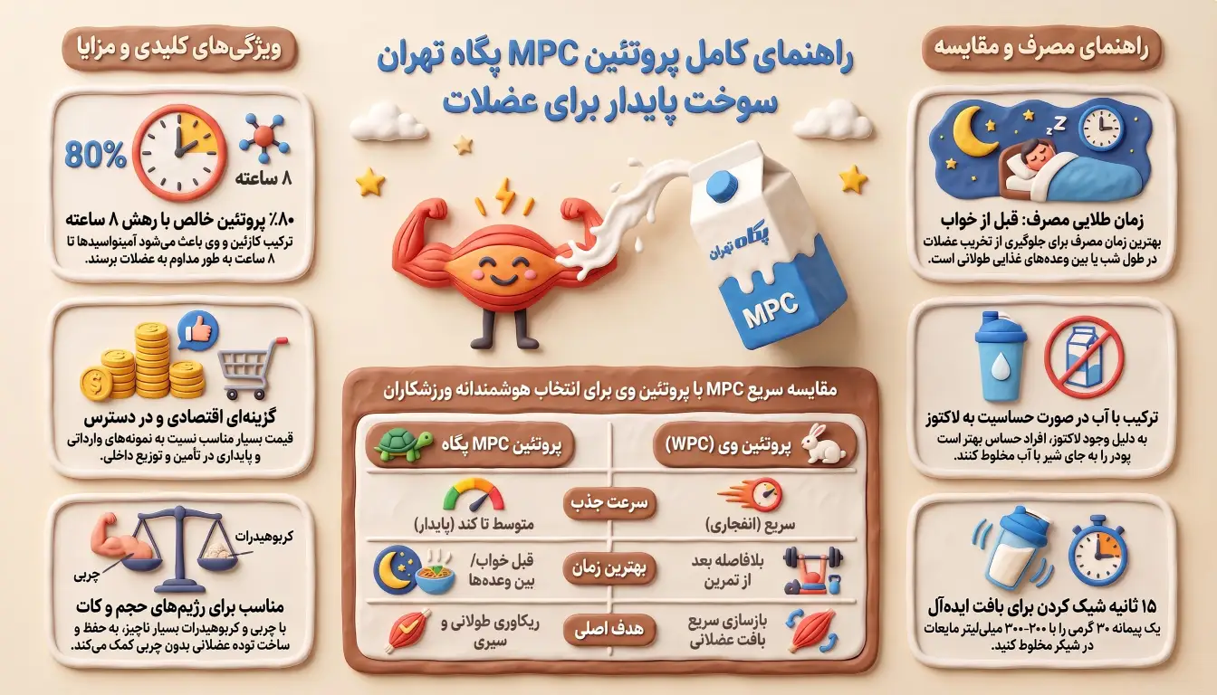 پروتئین MPC پگاه تهران 2.5 کیلویی-MPC پگاه تهران-پارسی بادی