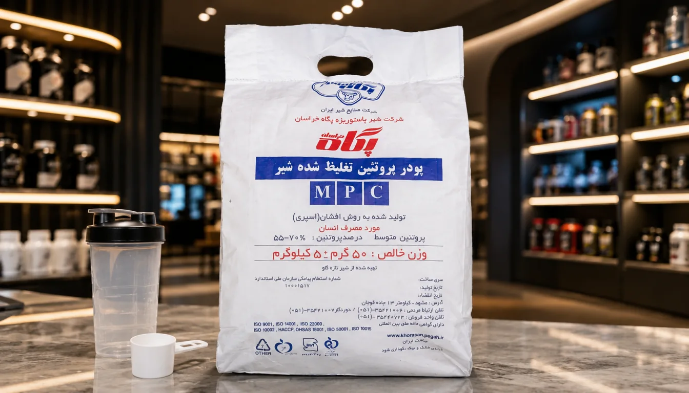 قیمت و خرید پروتئین MPC پگاه تهران 5 کیلویی-خرید MPC پگاه-قیمت پروتئین شیر پگاه-پارسی بادی