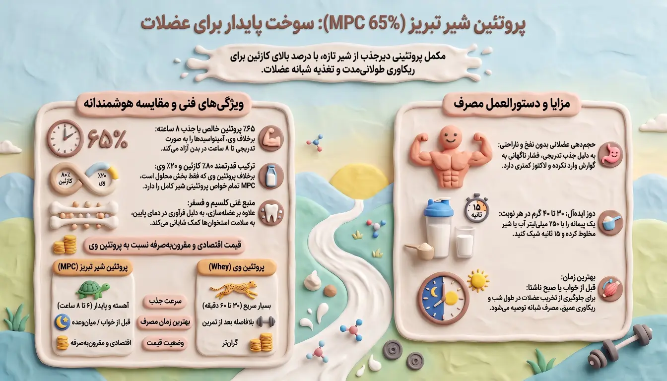 مزایا و معایب پروتئین شیر تبریز (MPC 65%)-پروتئین شیر تبریز-پارسی بادی