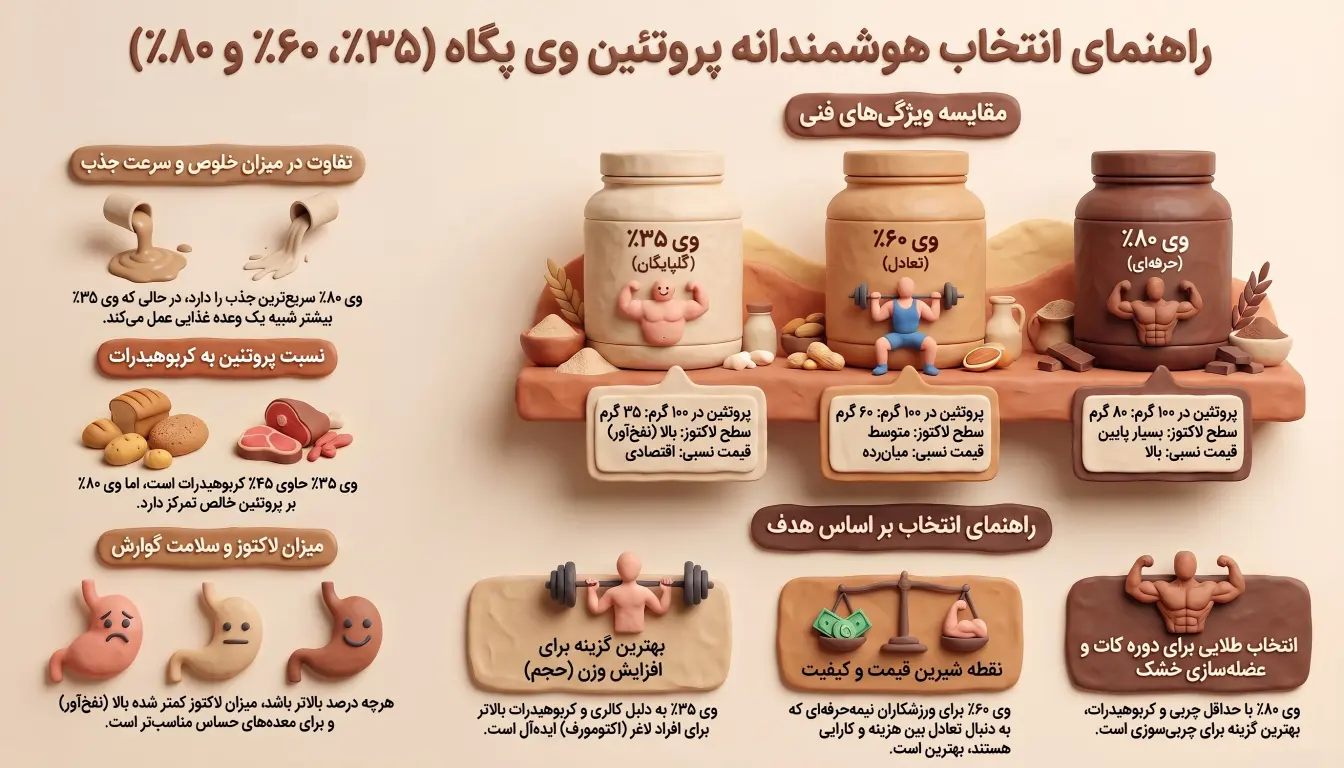راهنمای انتخاب پروتئین وی پگاه-پارسی بادی