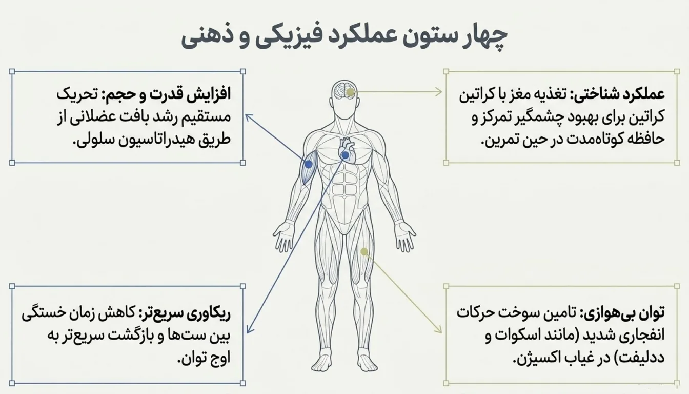 مهم ترین مزایا کراتین اولترا پاور پگاه-فواید کراتین پگاه-پارسی بادی